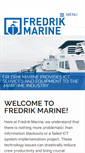 Mobile Screenshot of fredrikmarine.com