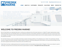 Tablet Screenshot of fredrikmarine.com